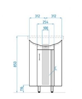 Тумба под раковину Style Line Веер ЛС-00000092